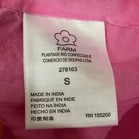 Farm Rio for Anthropologie Cut Out Maxi Dress - Pink Combo - Small - Picture 11 of 14